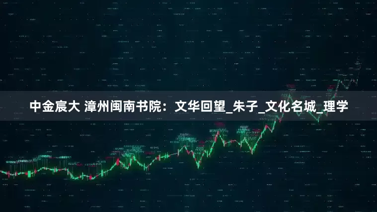 中金宸大 漳州闽南书院：文华回望_朱子_文化名城_理学